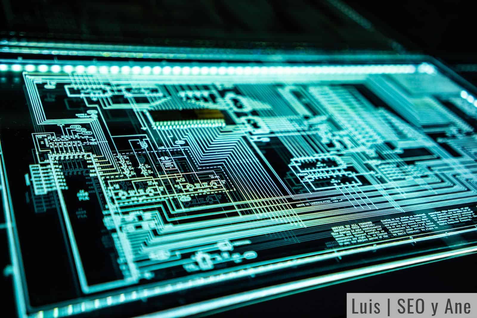teal LED panel